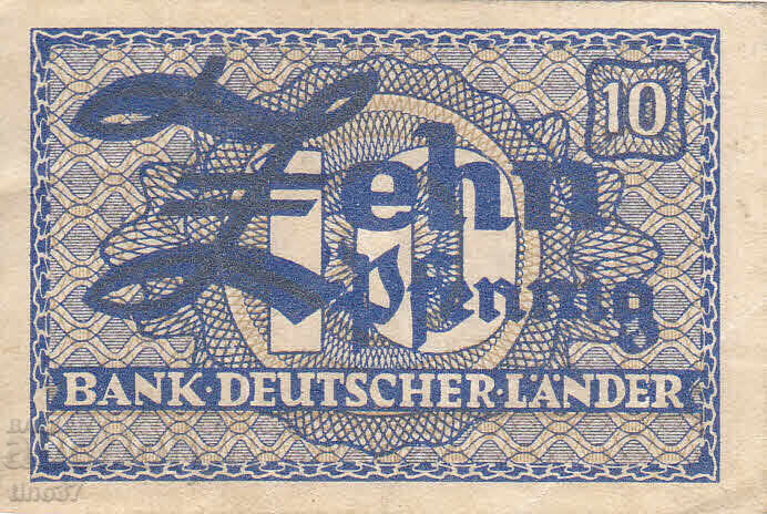 tino37- ΓΕΡΜΑΝΙΑ / Δ. ΓΕΡΜΑΝΙΑ/ - 10 PFENNIG - 1948 - VF με τιμή 3.90 BGN | € 1.99 tino37- ΓΕΡΜΑΝΙΑ / Δ. ΓΕΡΜΑΝΙΑ/ - 10 PFENNIG - 1948 - VF με τιμή 3.90 BGN | € 1.99