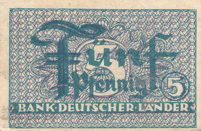 tino37- ΓΕΡΜΑΝΙΑ / Δ. ΓΕΡΜΑΝΙΑ - 5 ΠΦΕΝΙΓΚ - 1948 - VF με τιμή 3.90 BGN | € 1.99 tino37- ΓΕΡΜΑΝΙΑ / Δ. ΓΕΡΜΑΝΙΑ - 5 ΠΦΕΝΙΓΚ - 1948 - VF με τιμή 3.90 BGN | € 1.99