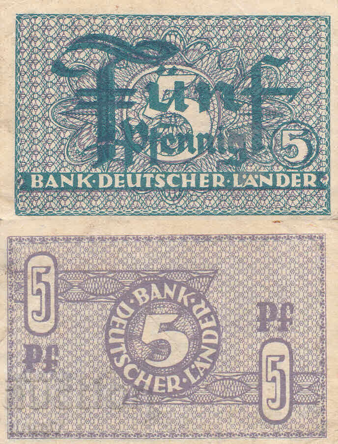 tino37- ΓΕΡΜΑΝΙΑ / Δ. ΓΕΡΜΑΝΙΑ - 5 ΠΦΕΝΙΓΚ - 1948 - VF tino37- ΓΕΡΜΑΝΙΑ / Δ. ΓΕΡΜΑΝΙΑ - 5 ΠΦΕΝΙΓΚ - 1948 - VF