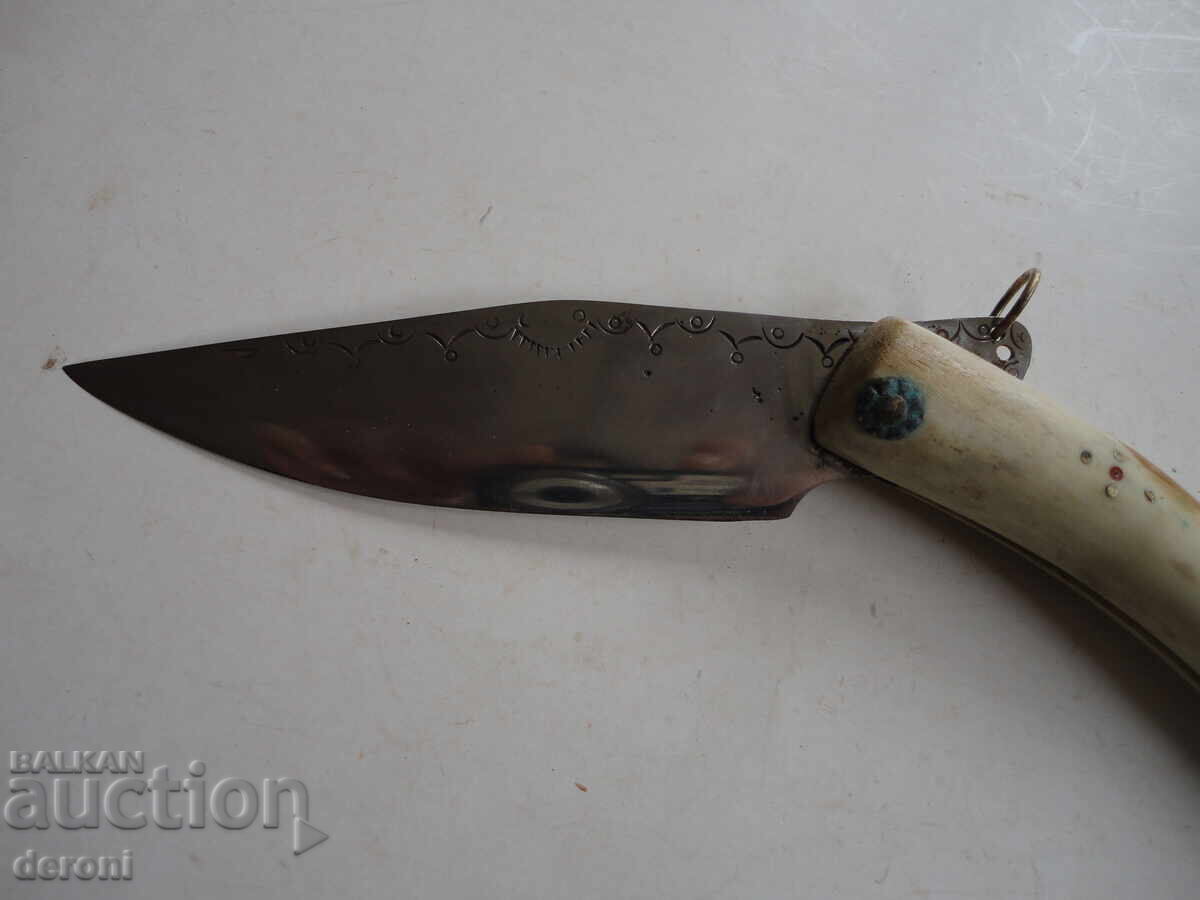 Доставка на Страхотна сойка рог гравюри маркирана наваха 4 Доставка на Страхотна сойка рог гравюри маркирана наваха 4