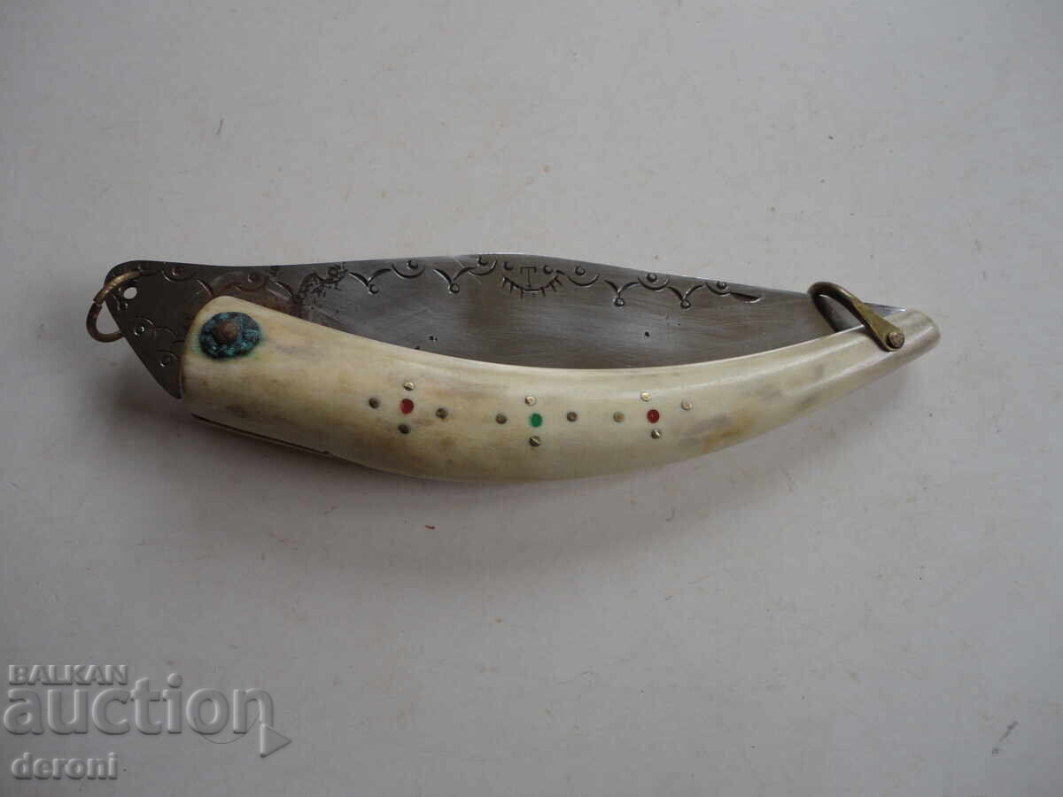 Страхотна сойка рог гравюри маркирана наваха 4 - 6 Страхотна сойка рог гравюри маркирана наваха 4 - 6