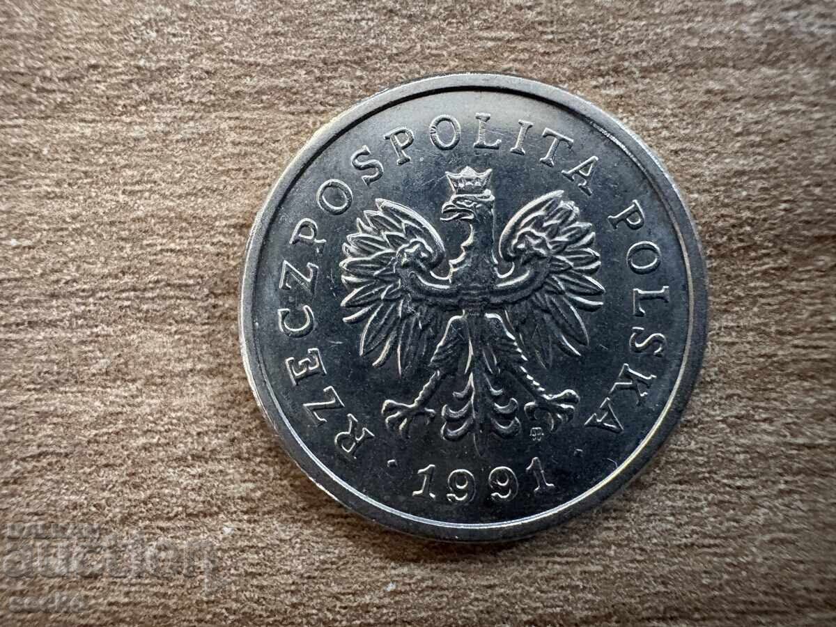 Полша - 1 злота (1991) с цена 0.35 лв. | € 0.18 Полша - 1 злота (1991) с цена 0.35 лв. | € 0.18