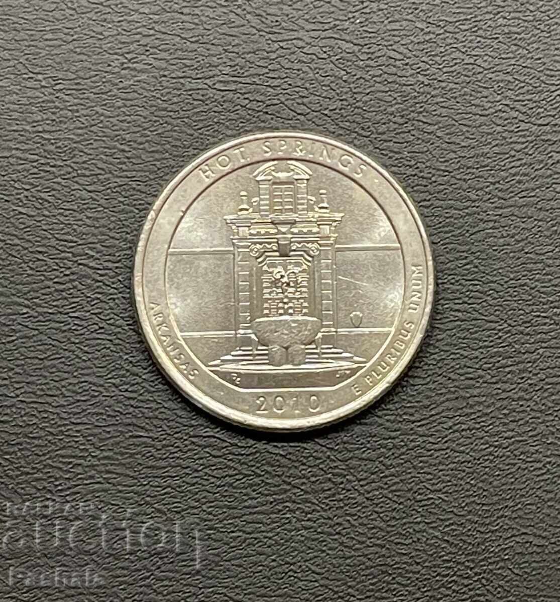 ΗΠΑ 25 σεντ 2010 HOT SPRINGS ΗΠΑ 25 σεντ 2010 HOT SPRINGS
