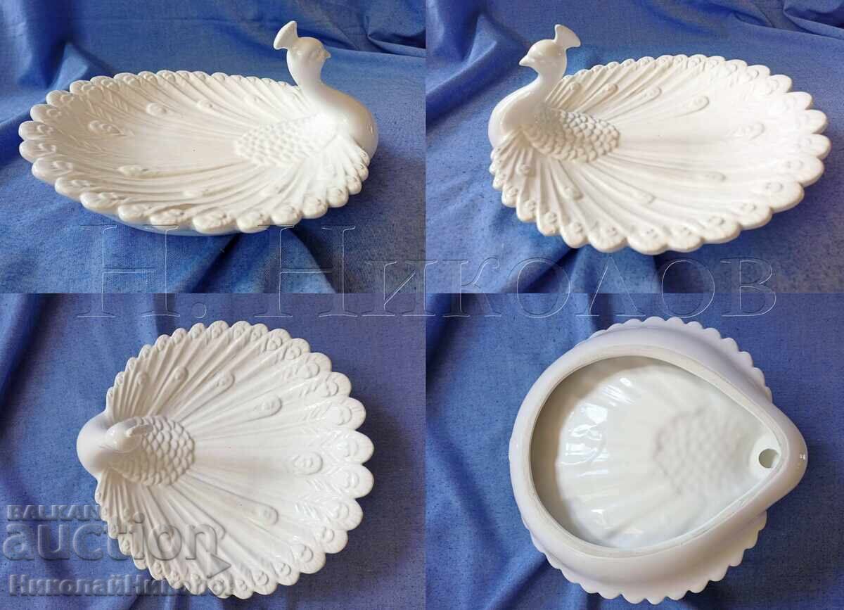 FRUCTIERĂ FIGURĂ PORȚELAN PĂUN B149 - 7 FRUCTIERĂ FIGURĂ PORȚELAN PĂUN B149 - 7