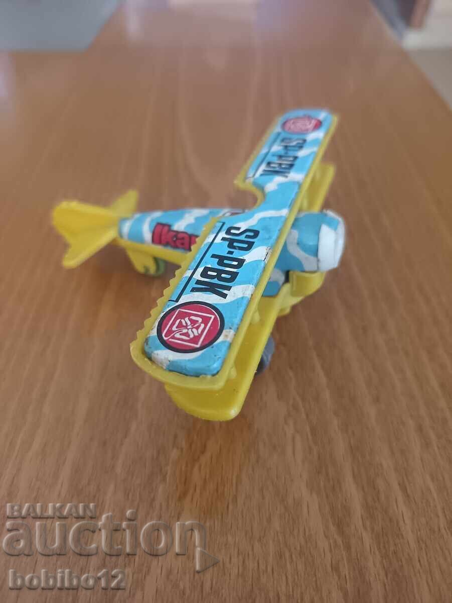 Ikar 7 old toy airplane SP-PBK airplane wings