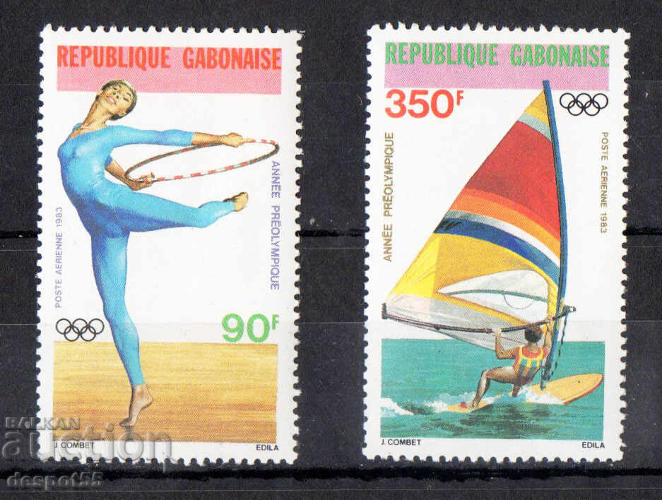 1983. Γκαμπόν. Αεροπορικό Ταχυδρομείο - Ολυμπιακοί Αγώνες, Λος Άντζελες 1983. Γκαμπόν. Αεροπορικό Ταχυδρομείο - Ολυμπιακοί Αγώνες, Λος Άντζελες
