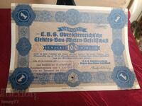 Acțiune Obligațiune Veche Rară