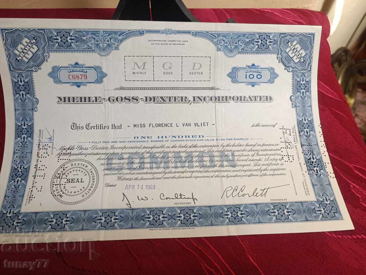 Σπάνιο Παλιό Ομόλογο Μετοχή Σπάνιο Παλιό Ομόλογο Μετοχή