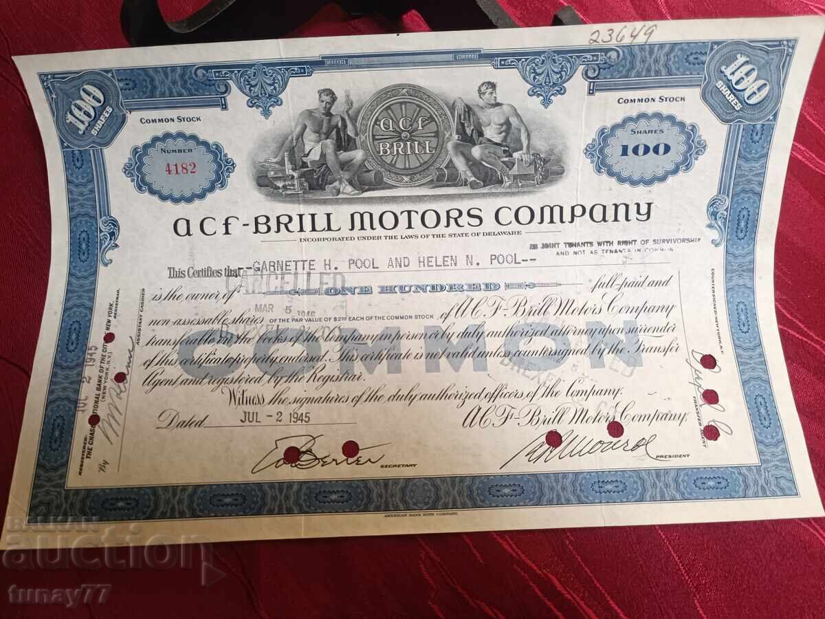 Σπάνιο Παλιό Ομόλογο Μετοχή Σπάνιο Παλιό Ομόλογο Μετοχή