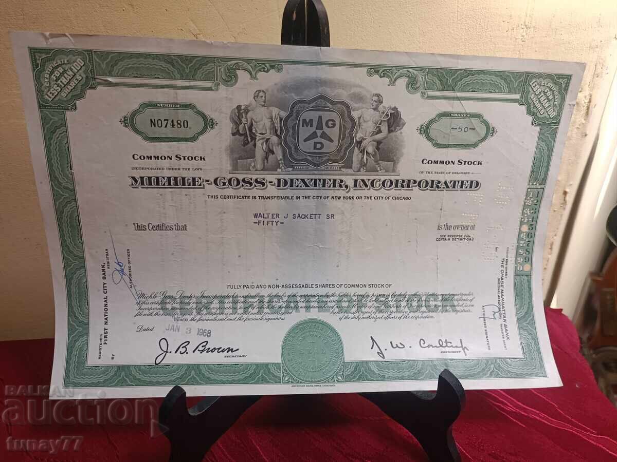 Acțiune Obligațiune Veche Rară Acțiune Obligațiune Veche Rară