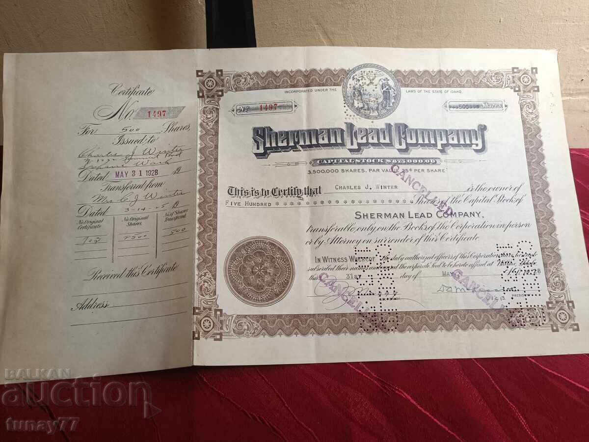 Σπάνιο Παλιό Ομόλογο Μετοχή Σπάνιο Παλιό Ομόλογο Μετοχή