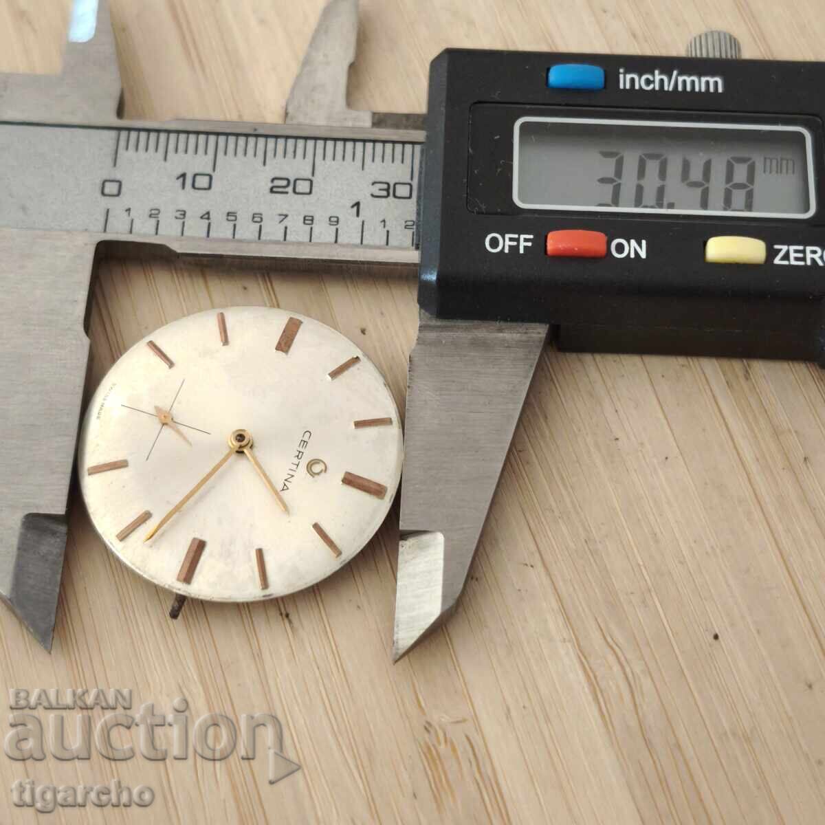 Παράδοση Μηχανισμός ανδρικού ρολογιού CERTINA