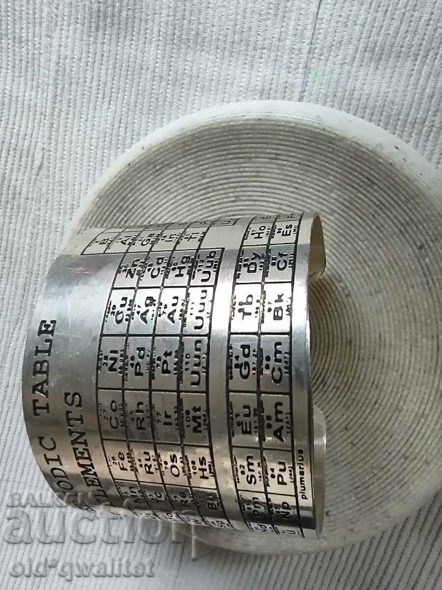 Livrarea Brățară lată atractivă, tabel de elemente chimice