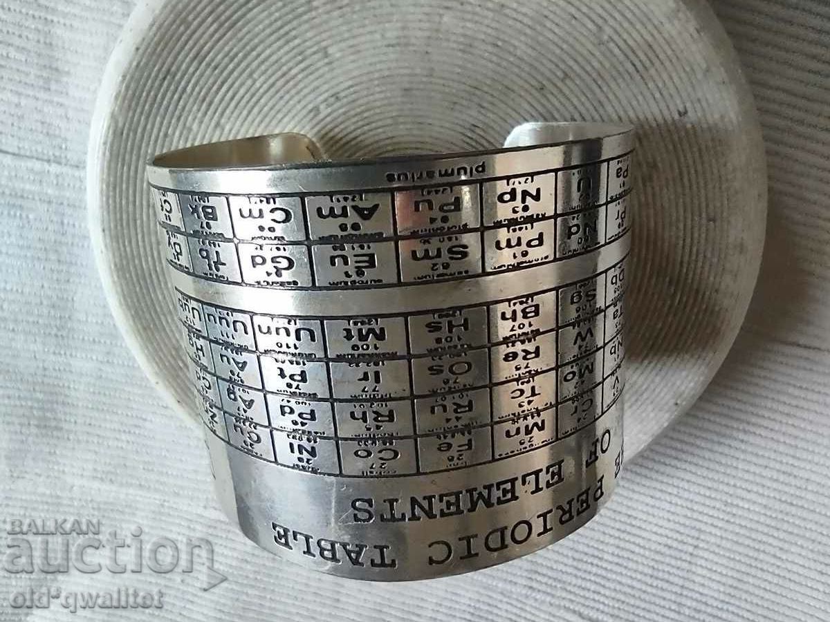 Brățară lată atractivă, tabel de elemente chimice - 7