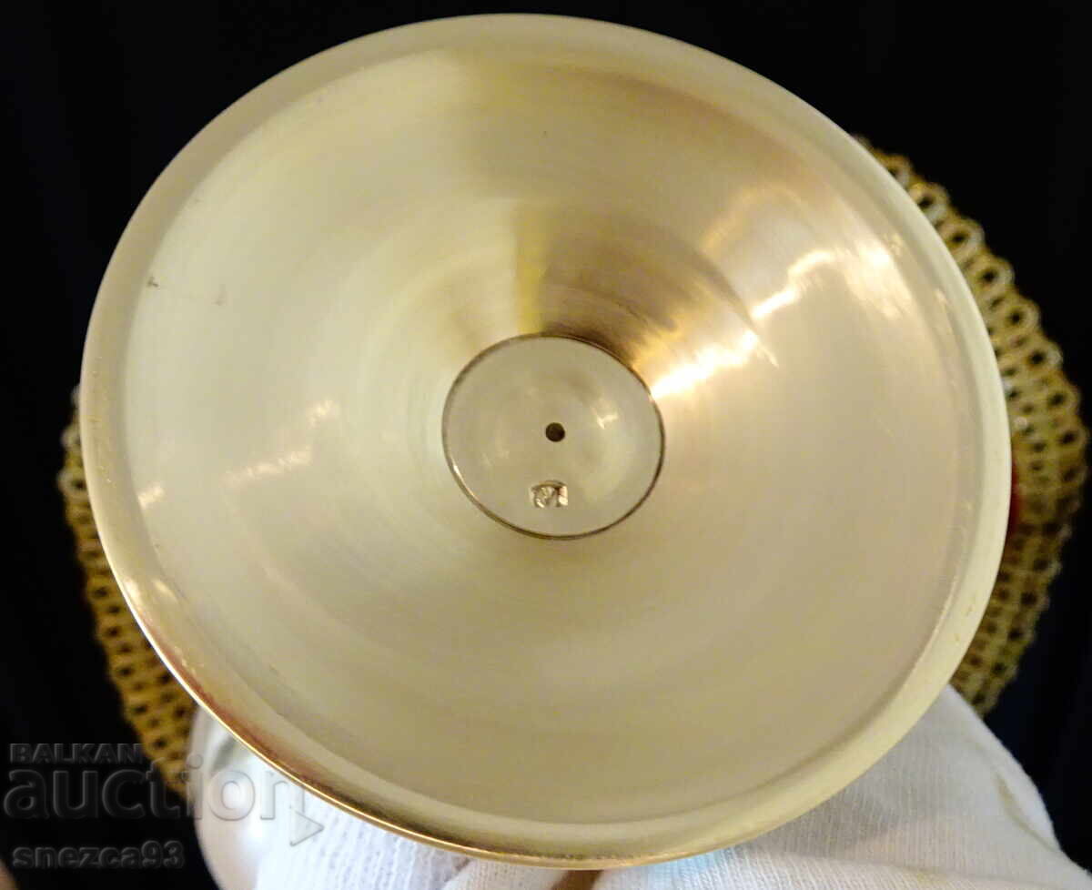 Бронзов бокал за вино 300 мл.,21 см. - 5 Бронзов бокал за вино 300 мл.,21 см. - 5