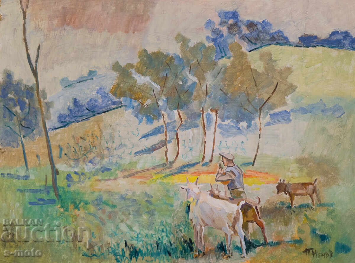 Peter Nenov oil painting landscape with price 300.00 BGN | € 153.39