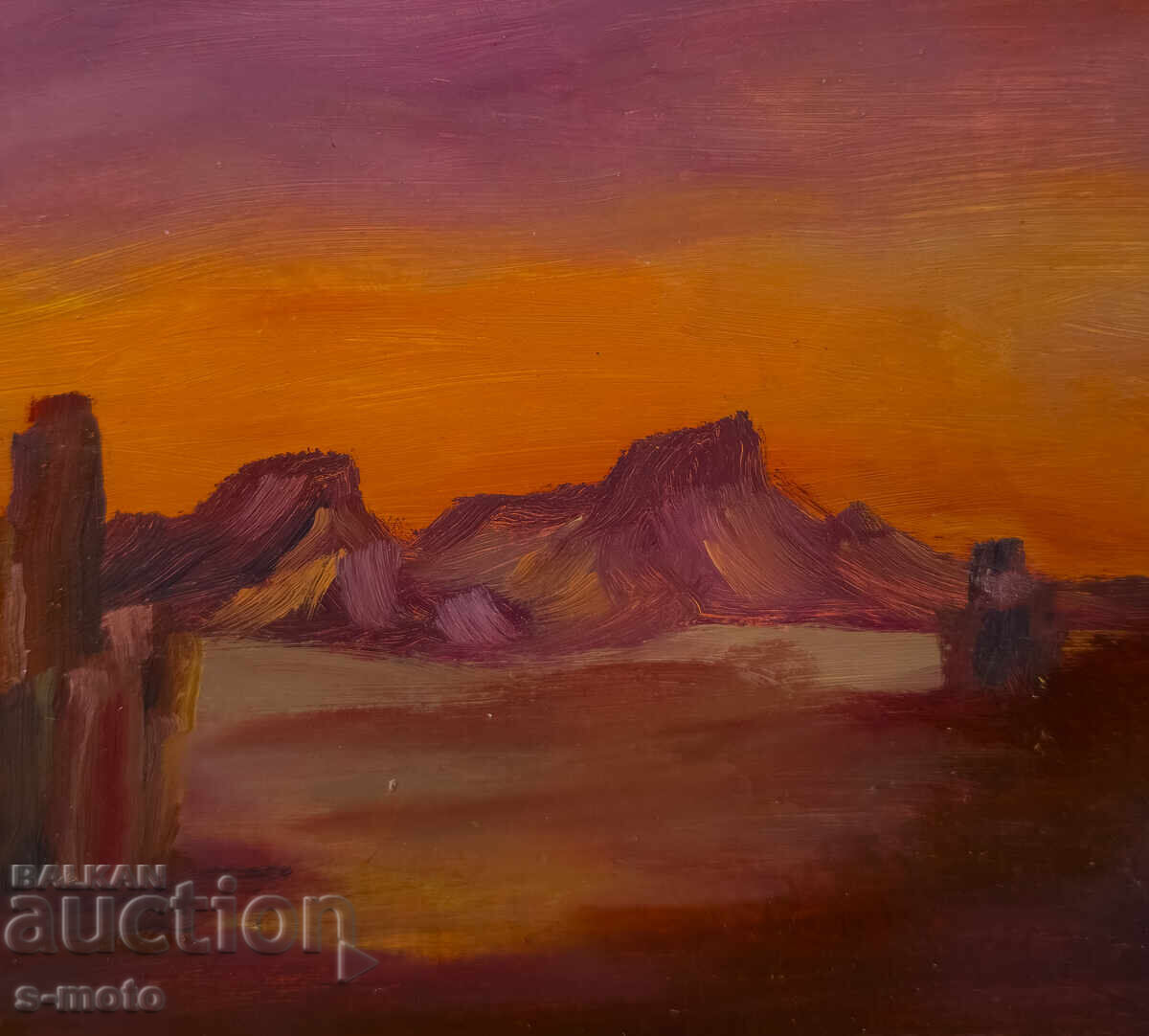 Oil painting abstract landscape - 5
