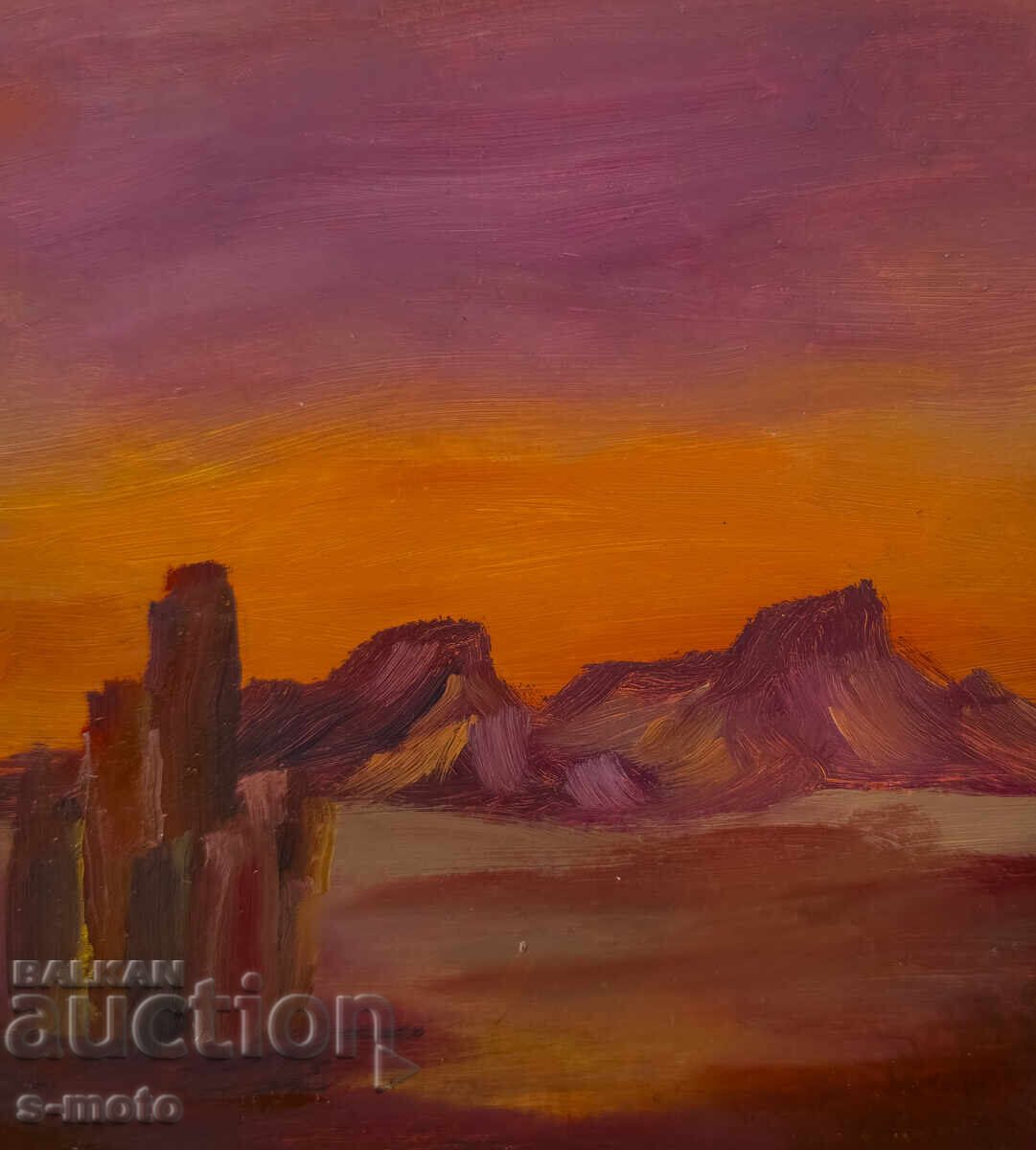 Oil painting abstract landscape - 6