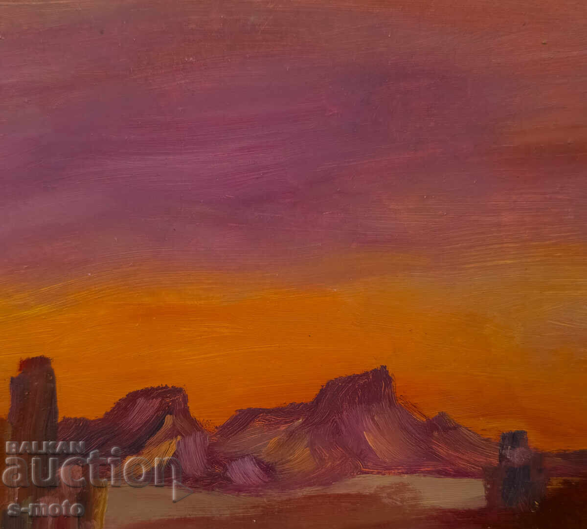 Oil painting abstract landscape - 7