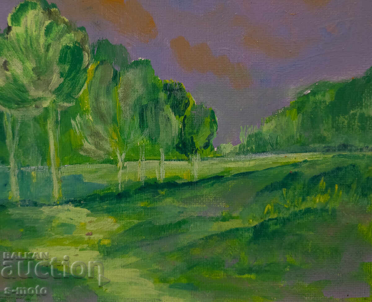 Tablou ulei pe pânză peisaj abstract - 5