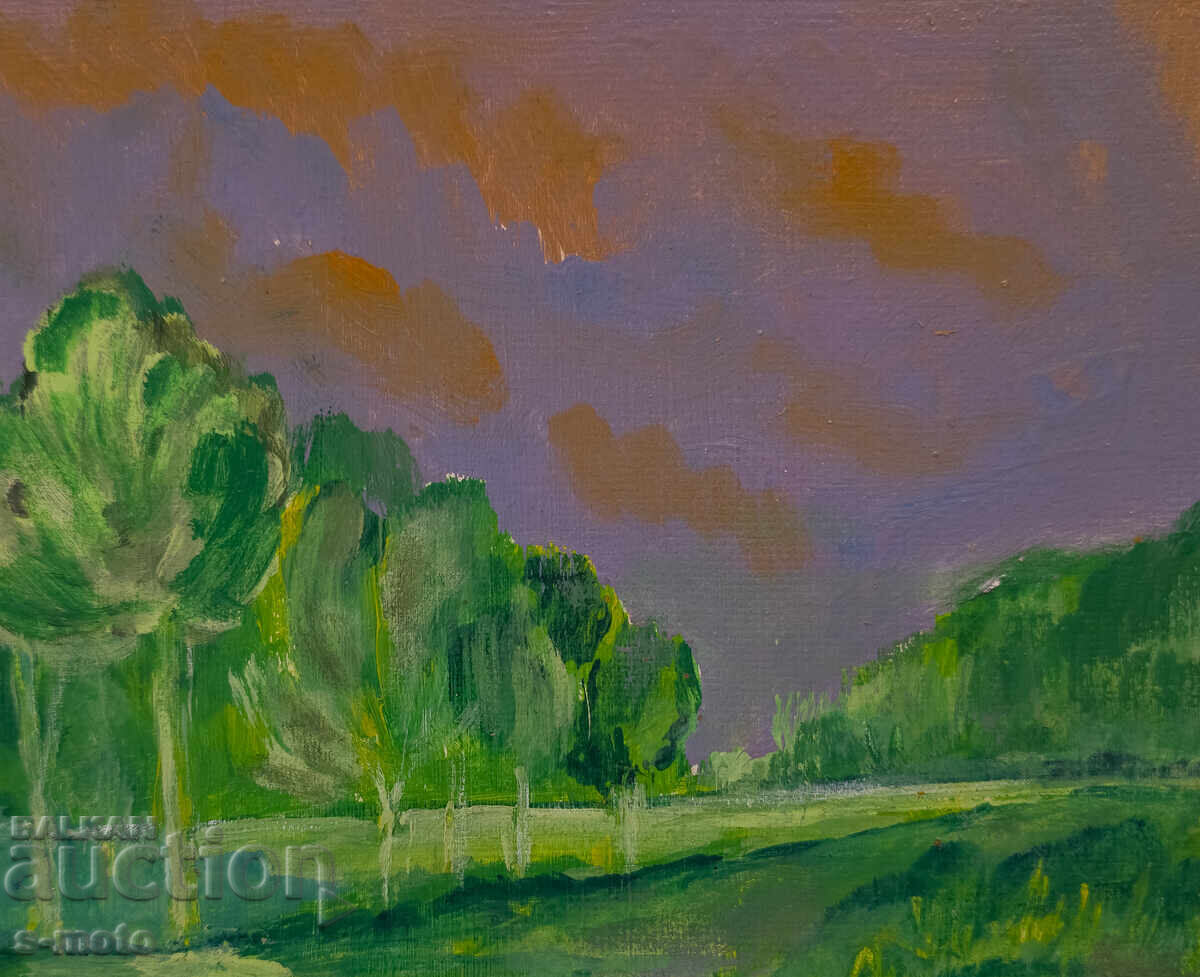 Tablou ulei pe pânză peisaj abstract - 6