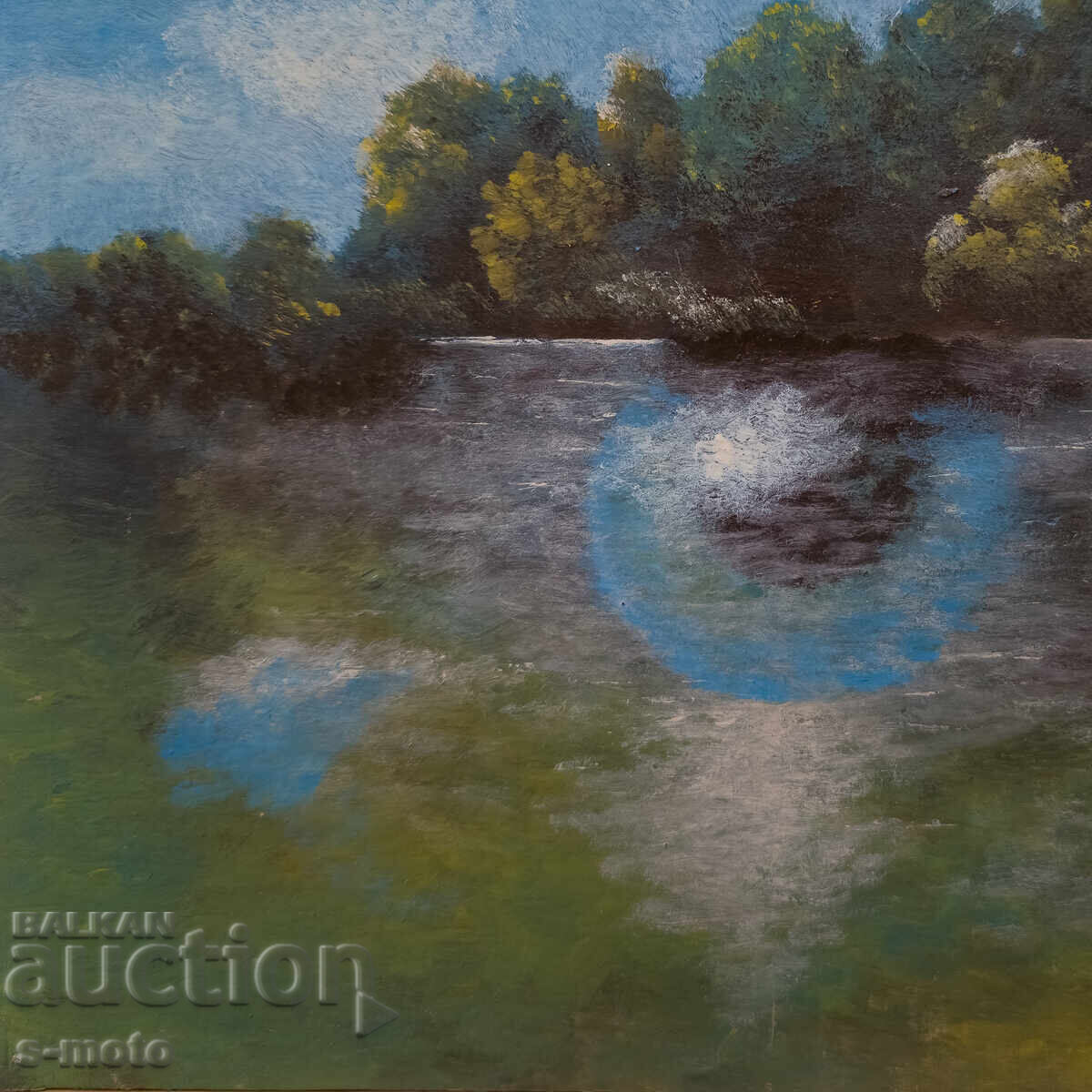 Oil painting abstract landscape - 5