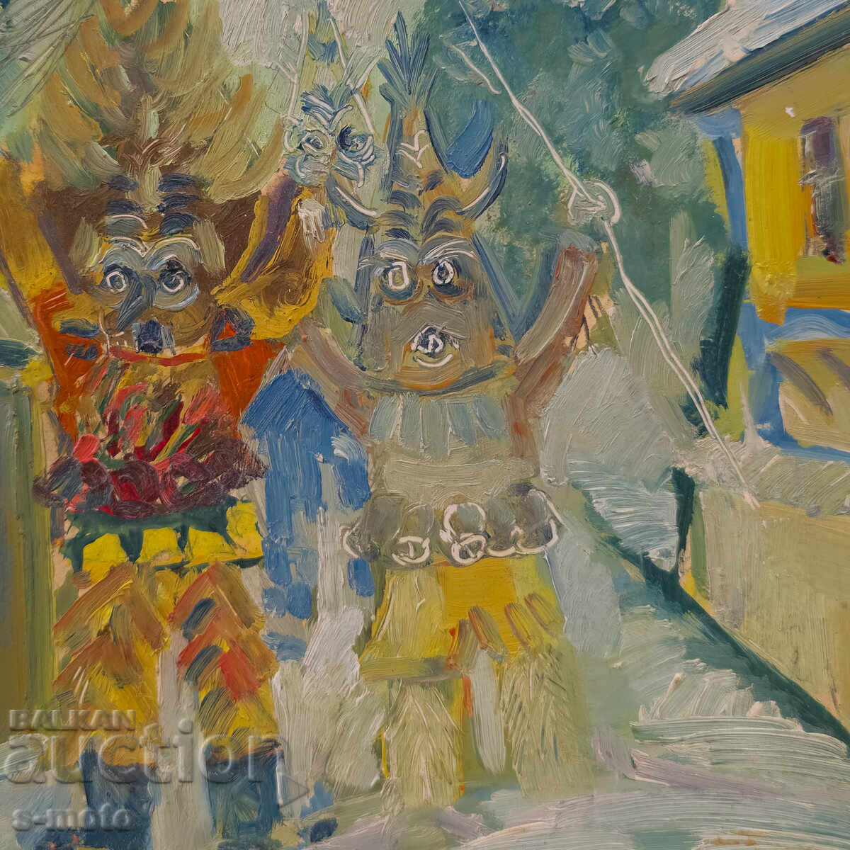 Oil painting Kukeri - 5 Oil painting Kukeri - 5