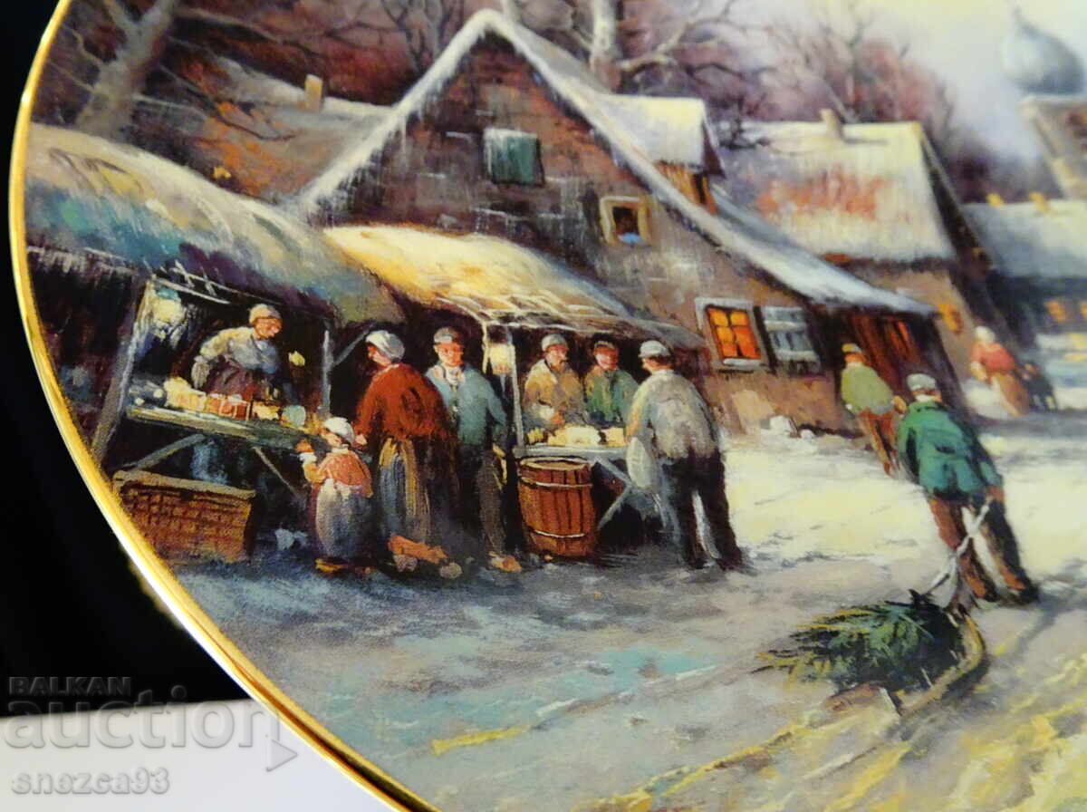 Auction Porcelain wall plate, Bavarian porcelain Auction Porcelain wall plate, Bavarian porcelain