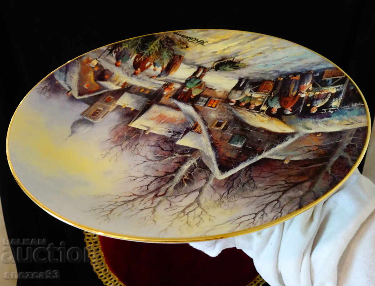 Porcelain wall plate, Bavarian porcelain - 5 Porcelain wall plate, Bavarian porcelain - 5