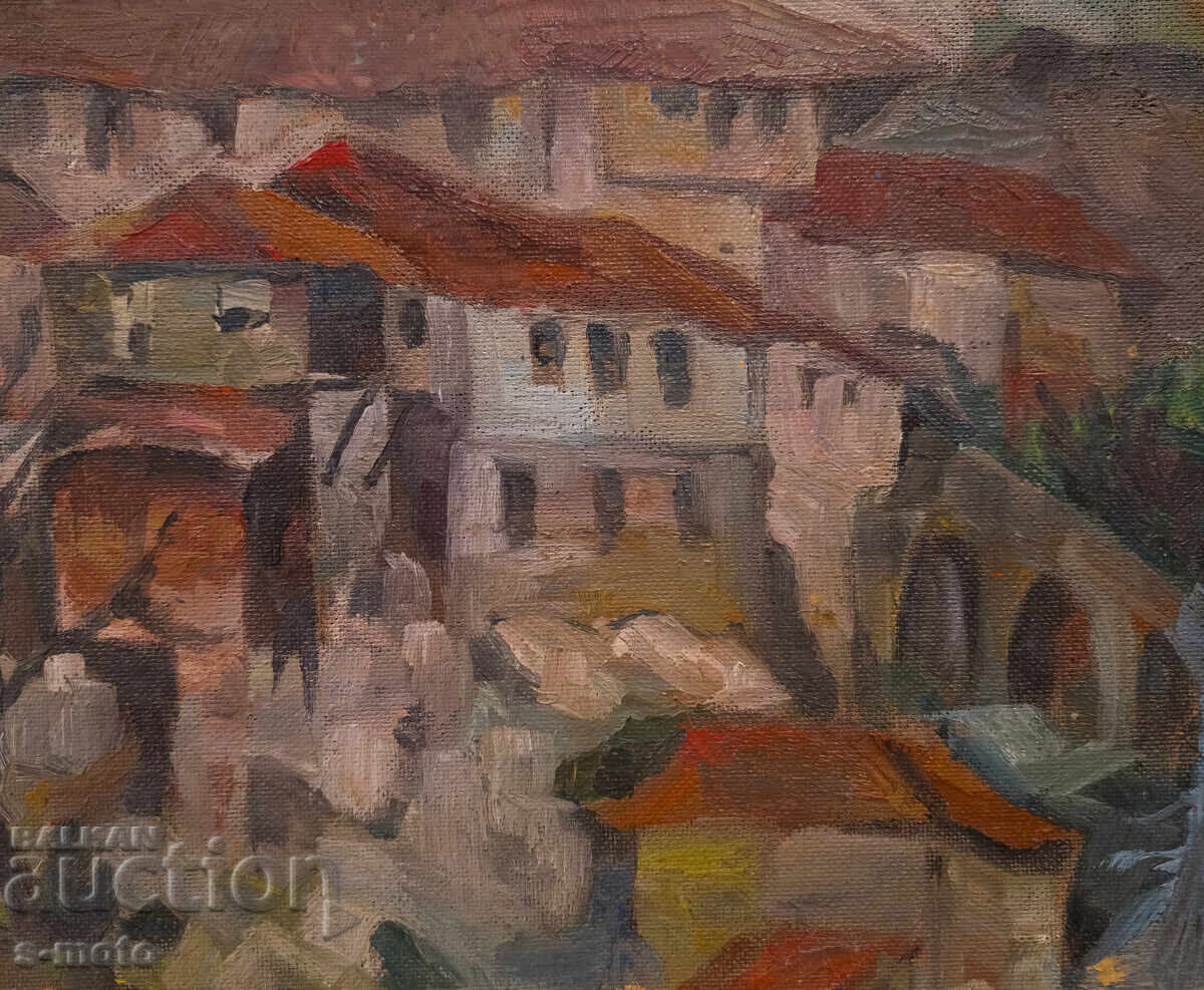 Картина маслени бои градски пейзаж с цена 250.00 лв. | € 127.82