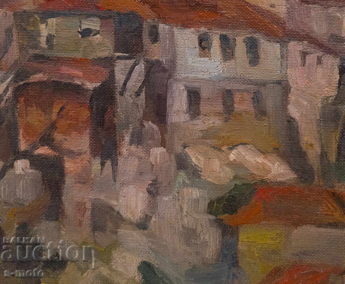 Доставка на Картина маслени бои градски пейзаж