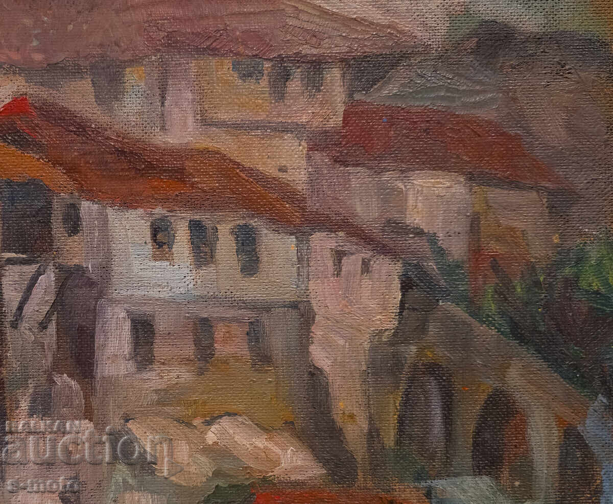 Картина маслени бои градски пейзаж - 6