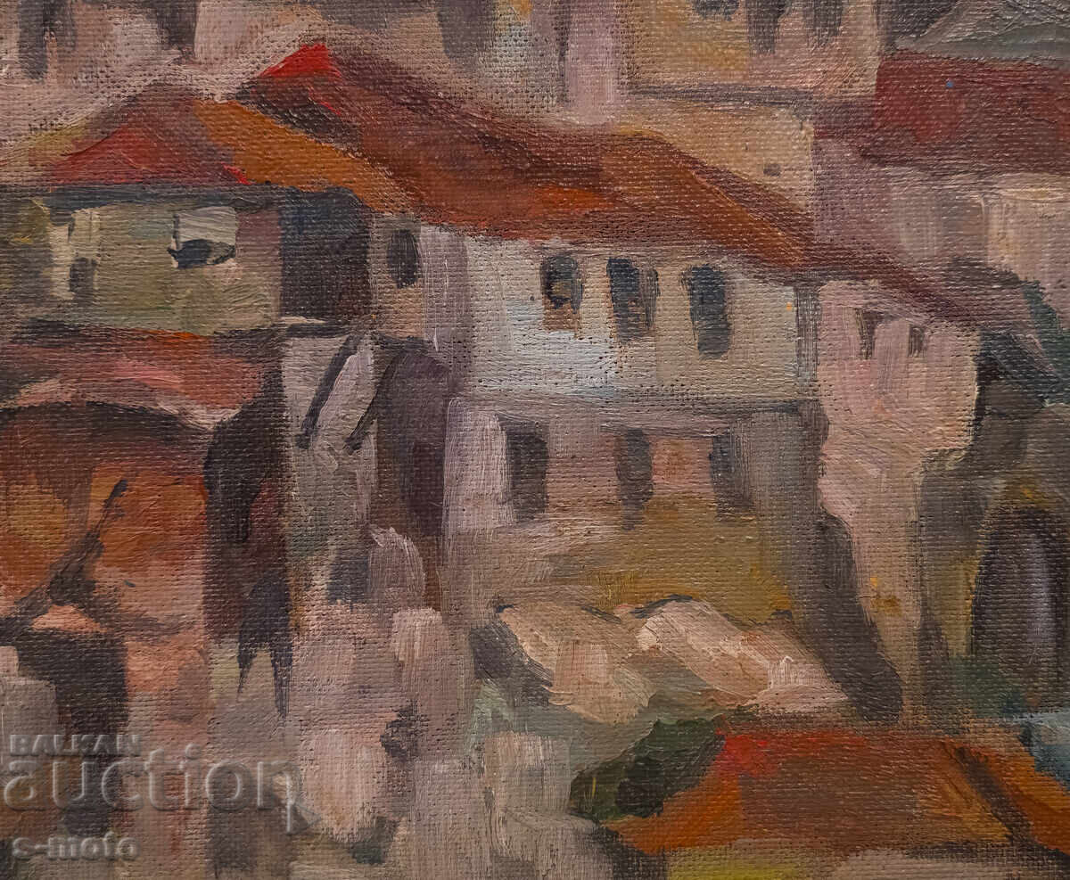 Картина маслени бои градски пейзаж - 7
