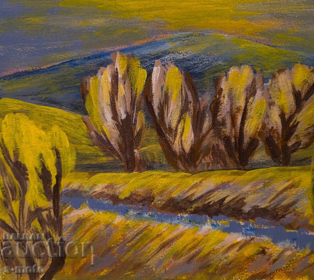 Tablou ulei pe pânză, peisaj forestier cu preț 200.00 BGN | € 102.26 Tablou ulei pe pânză, peisaj forestier cu preț 200.00 BGN | € 102.26