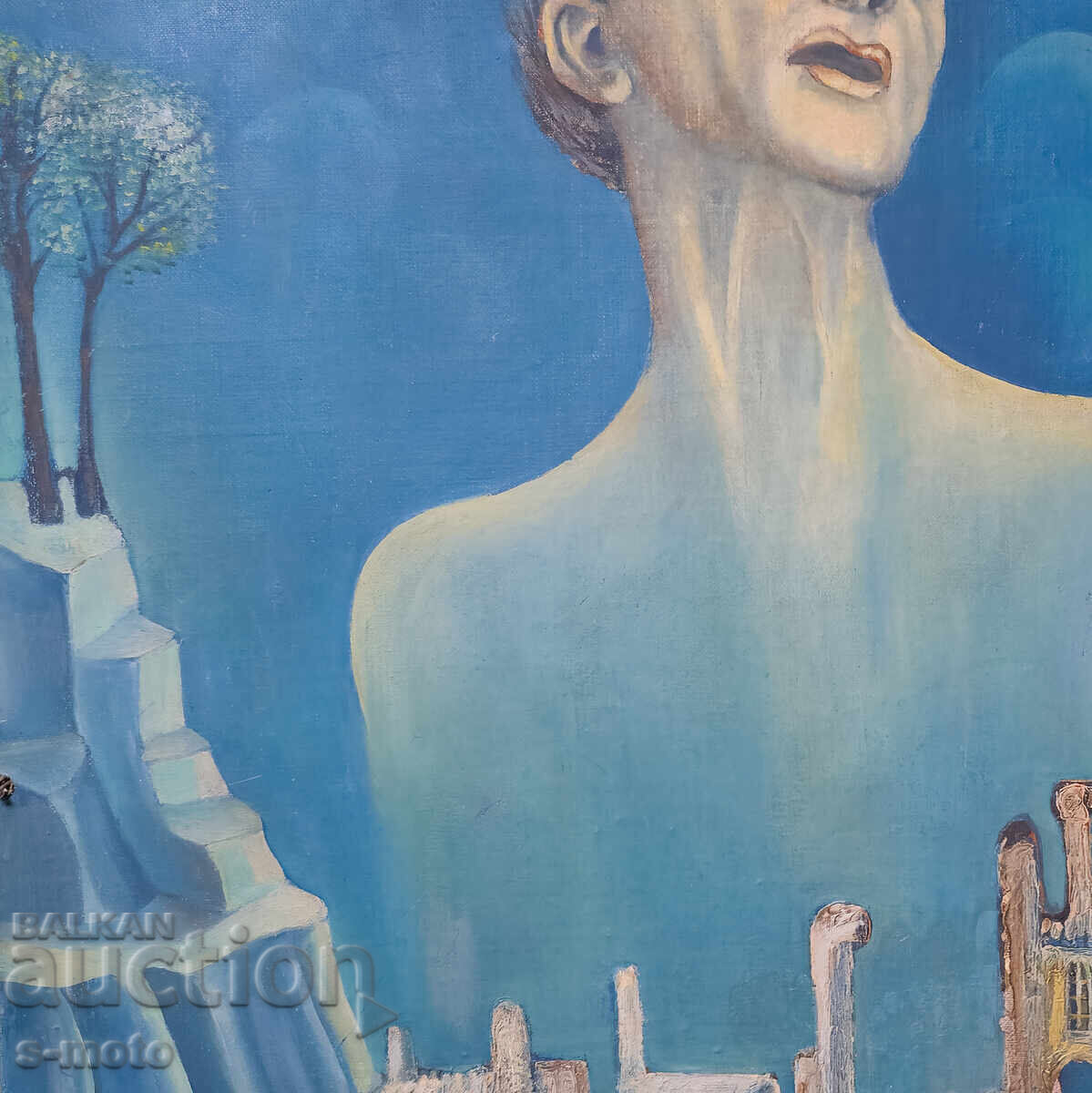 Livrarea Tablou ulei pe pânză, compoziție suprarealistă