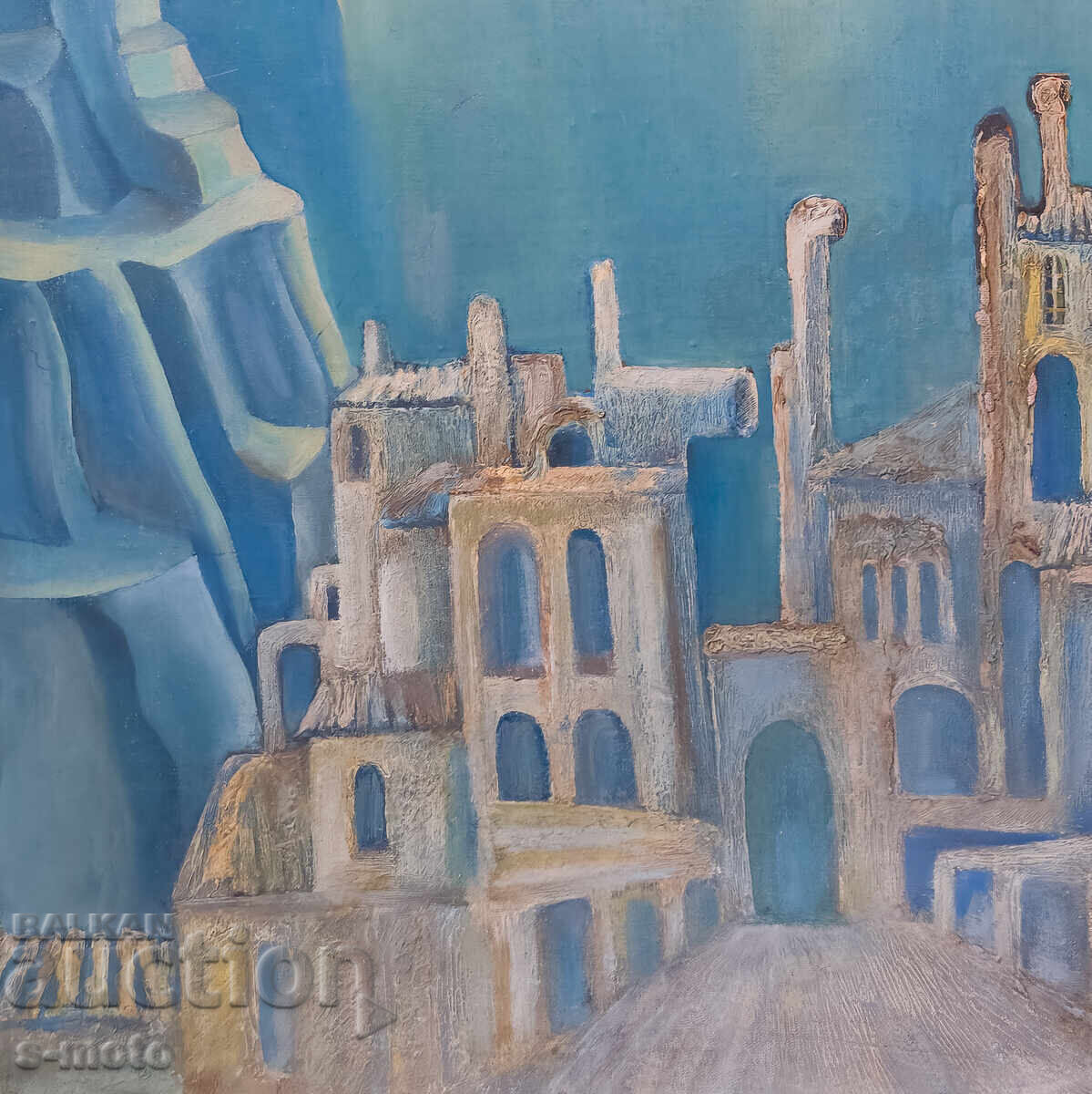 Tablou ulei pe pânză, compoziție suprarealistă - 5