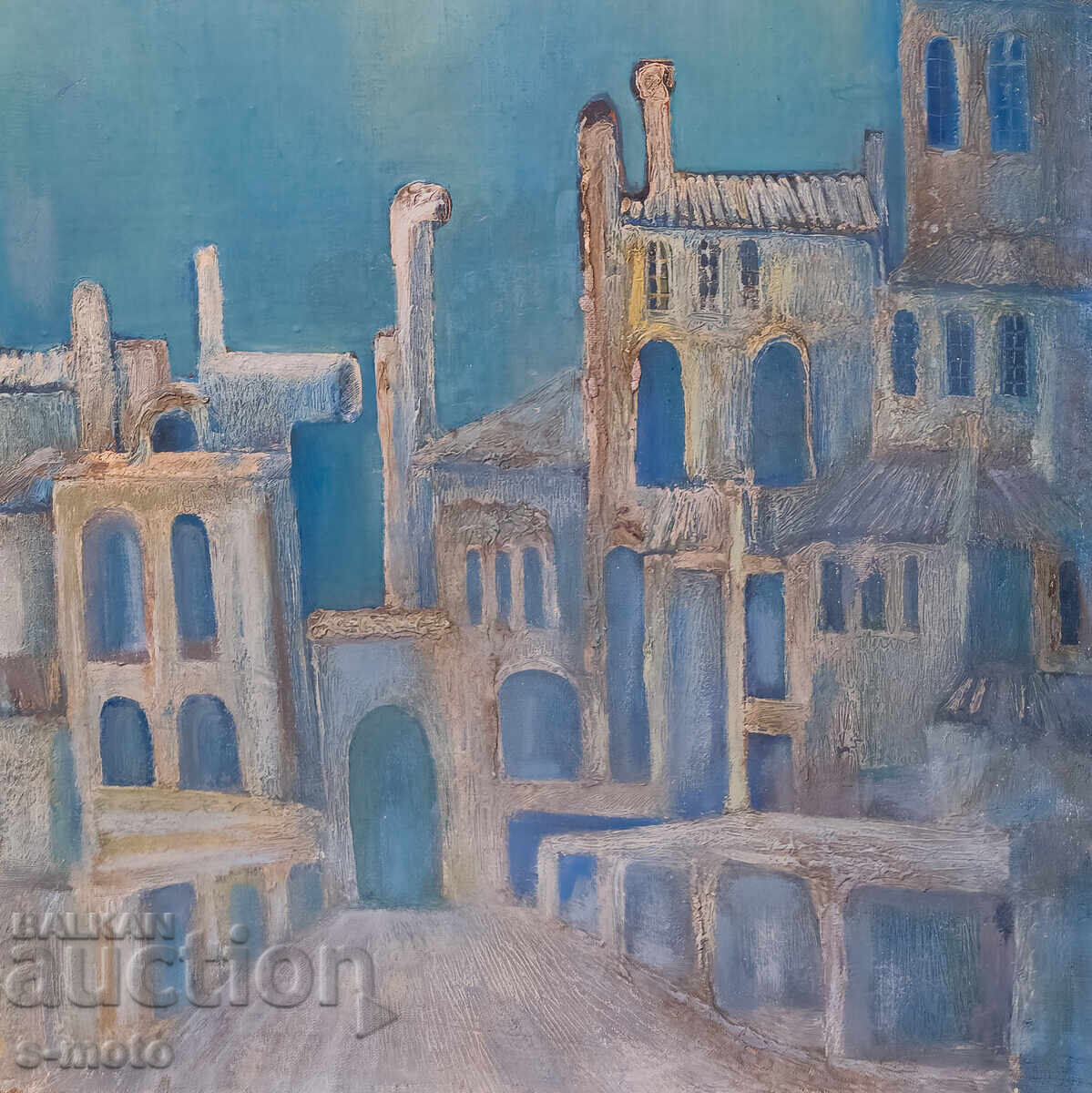 Tablou ulei pe pânză, compoziție suprarealistă - 6