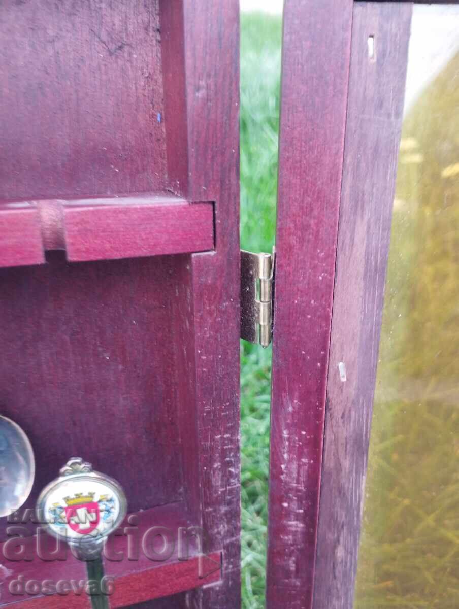 Wooden stand for a collection of spoons / FOR SALE WITHOUT THE SPOONS - 6