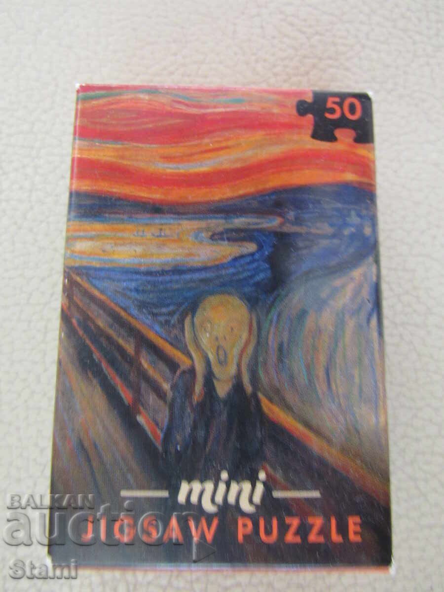 Μίνι παζλ 50 τεμαχίων - "Η Κραυγή" - Έντβαρντ Μουνκ με τιμή 6.00 BGN | € 3.07
