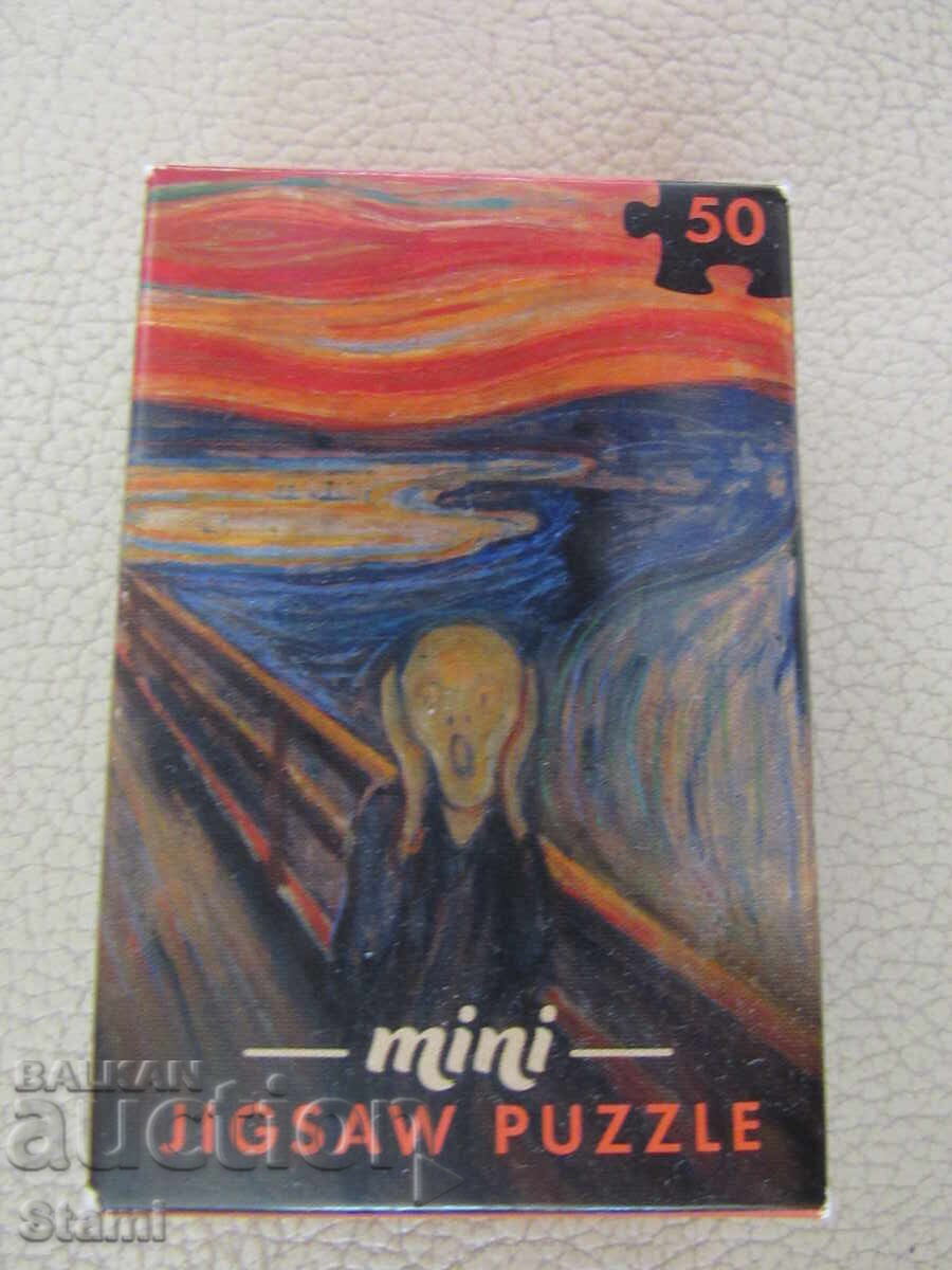 Μίνι παζλ 50 τεμαχίων - "Η Κραυγή" - Έντβαρντ Μουνκ