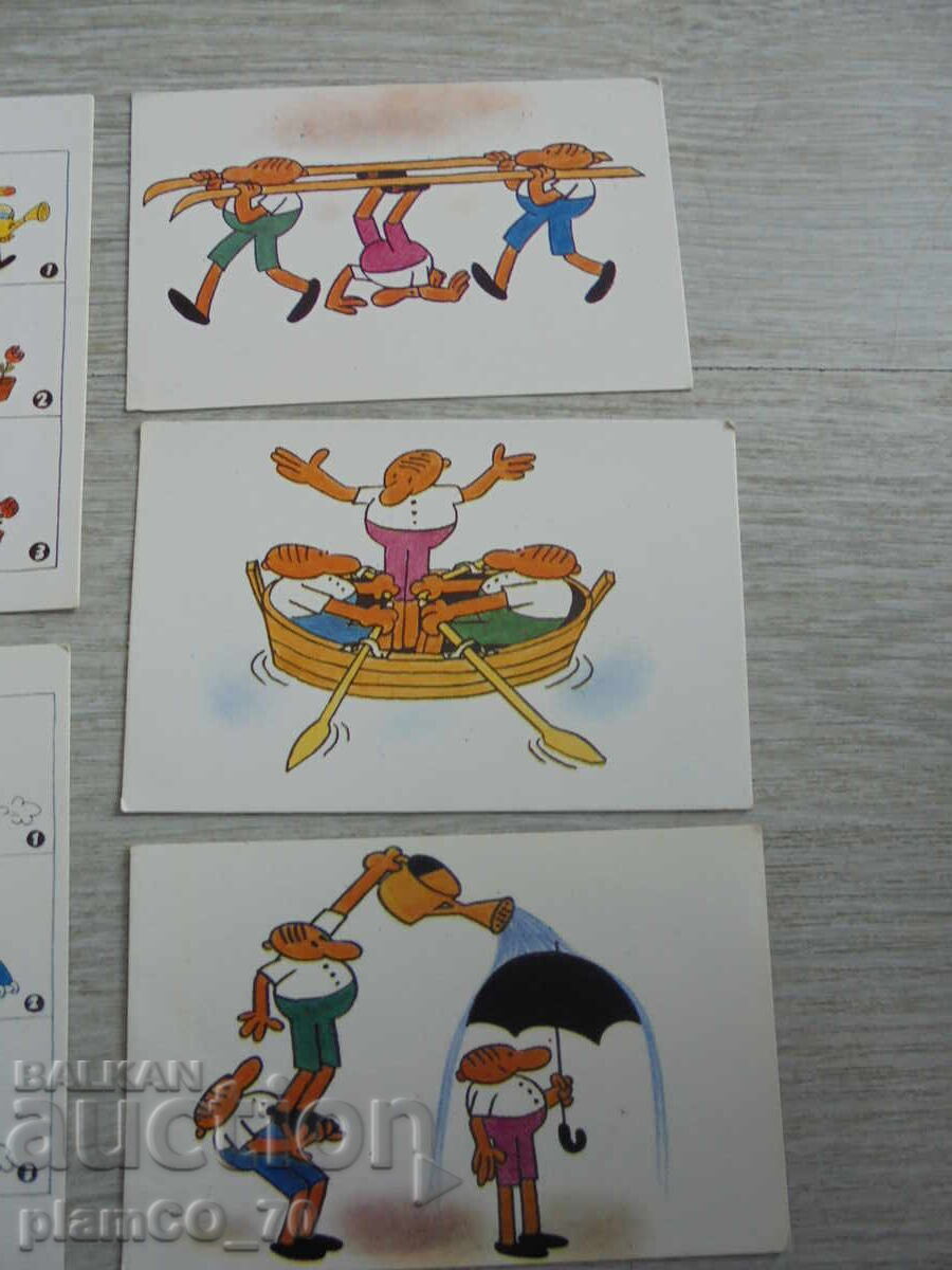 Аукцион №*8170 Лот от 10 броя календарчета - Серия "Тримата глупаци"