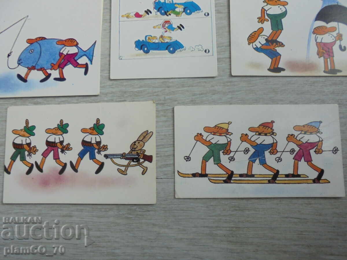 Доставка на №*8170 Лот от 10 броя календарчета - Серия "Тримата глупаци"