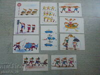 №*8170 Παρτίδα 10 τεμαχίων ημερολογίων - Σειρά "Οι Τρεις Μωροί"