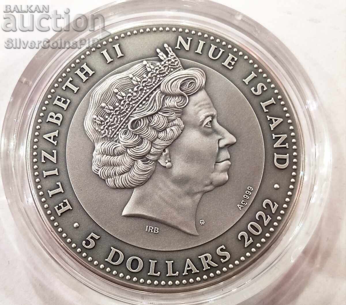 Delivery of Silver 5$ Christ Pantocrator 2022 Niue Islands Delivery of Silver 5$ Christ Pantocrator 2022 Niue Islands