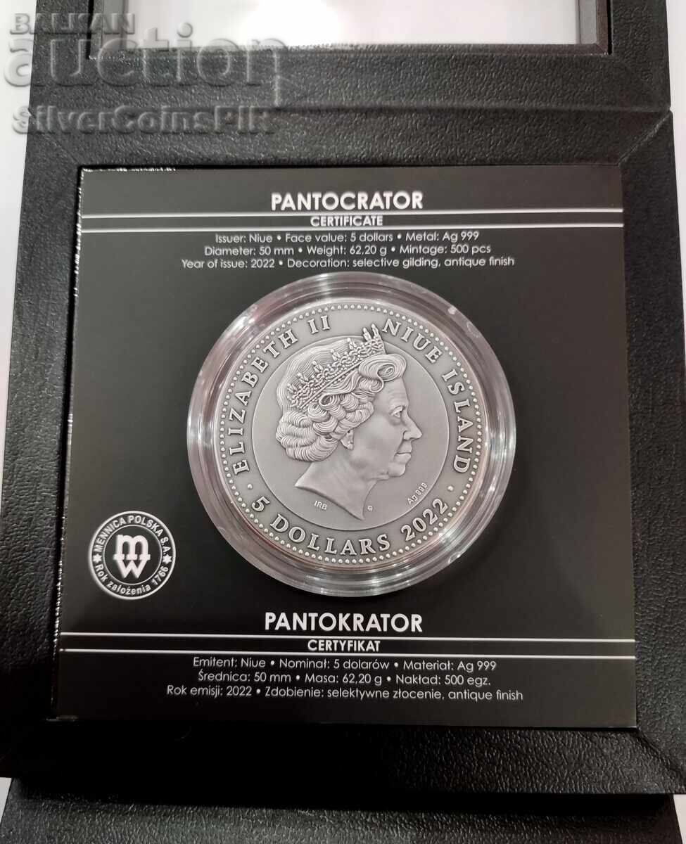 Silver 5$ Christ Pantocrator 2022 Niue Islands - 6 Silver 5$ Christ Pantocrator 2022 Niue Islands - 6