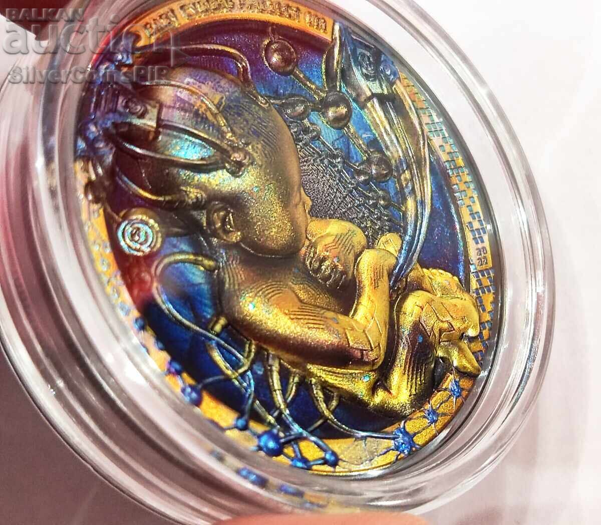 Silver 3 oz Cyborg Baby $20 Palau 2022 with price 740.00 BGN | € 378.36 Silver 3 oz Cyborg Baby $20 Palau 2022 with price 740.00 BGN | € 378.36