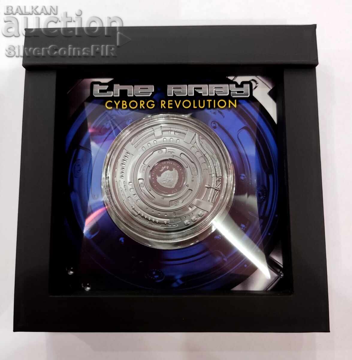 Delivery of Silver 3 oz Cyborg Baby $20 Palau 2022 Delivery of Silver 3 oz Cyborg Baby $20 Palau 2022