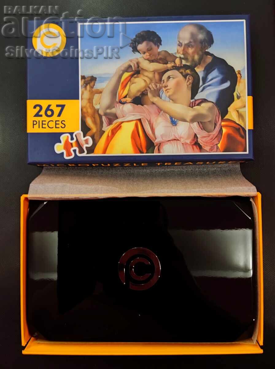 Silver 3 oz Doni Tondo by Michelangelo 20$ Palau 2023 - 6