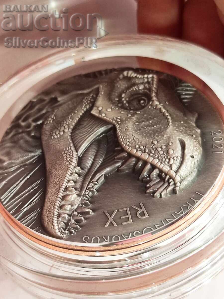 Delivery of Silver 5 oz Tyrannosaurus Rex 2021 Ancient Giants Vanuatu Delivery of Silver 5 oz Tyrannosaurus Rex 2021 Ancient Giants Vanuatu