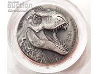 Silver 5 oz Tyrannosaurus Rex 2021 Ancient Giants Vanuatu